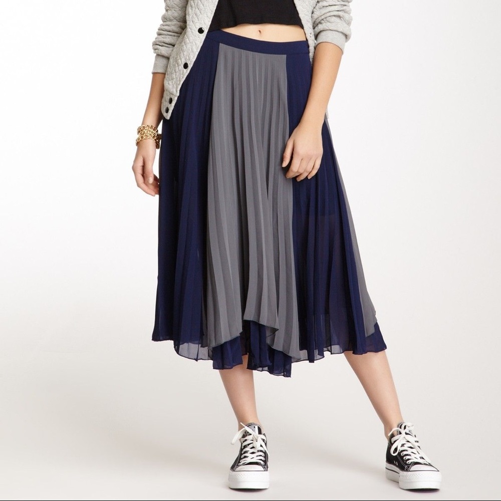 Colorblock Midi Skirt by Romeo and Julie Couture